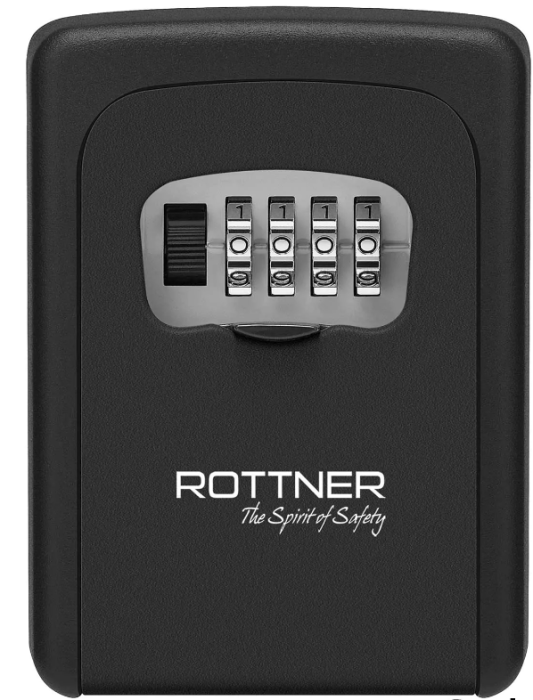 Rottner Schlüsseltresor KeyCare Zahlenkombinationsschloss schwarz, inkl. Montagematerial, T06464